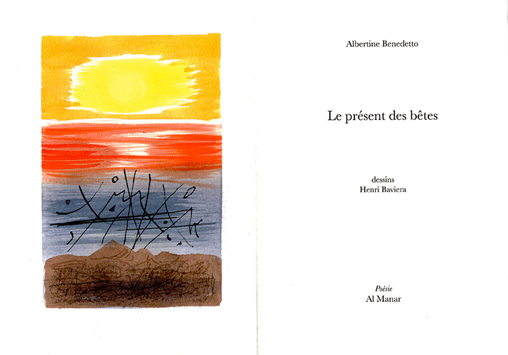 Un exemplaire de l'édition de tête, rehaussée des originaux du peintre Henri Baviéra